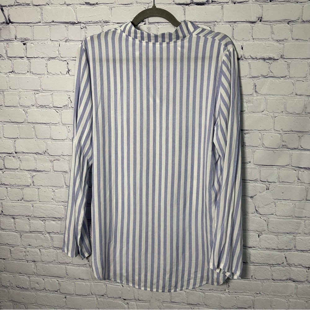 Amaryllis Navy and White Striped Top - Picture 2 of 3